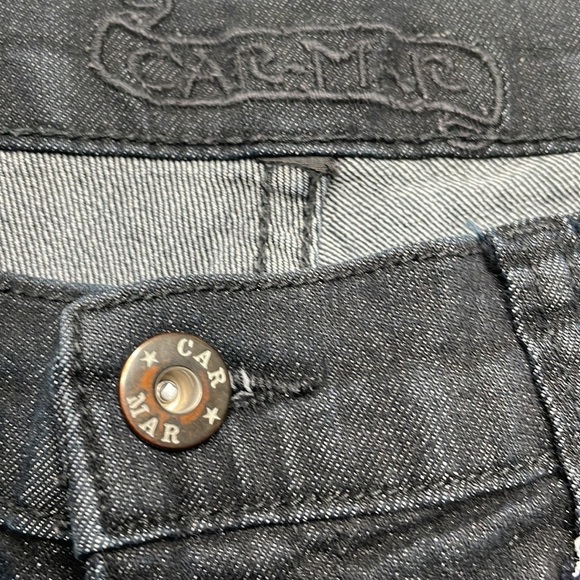 Carmar black Stretch denim Jeans Size 29 x 30 - Picture 3 of 6